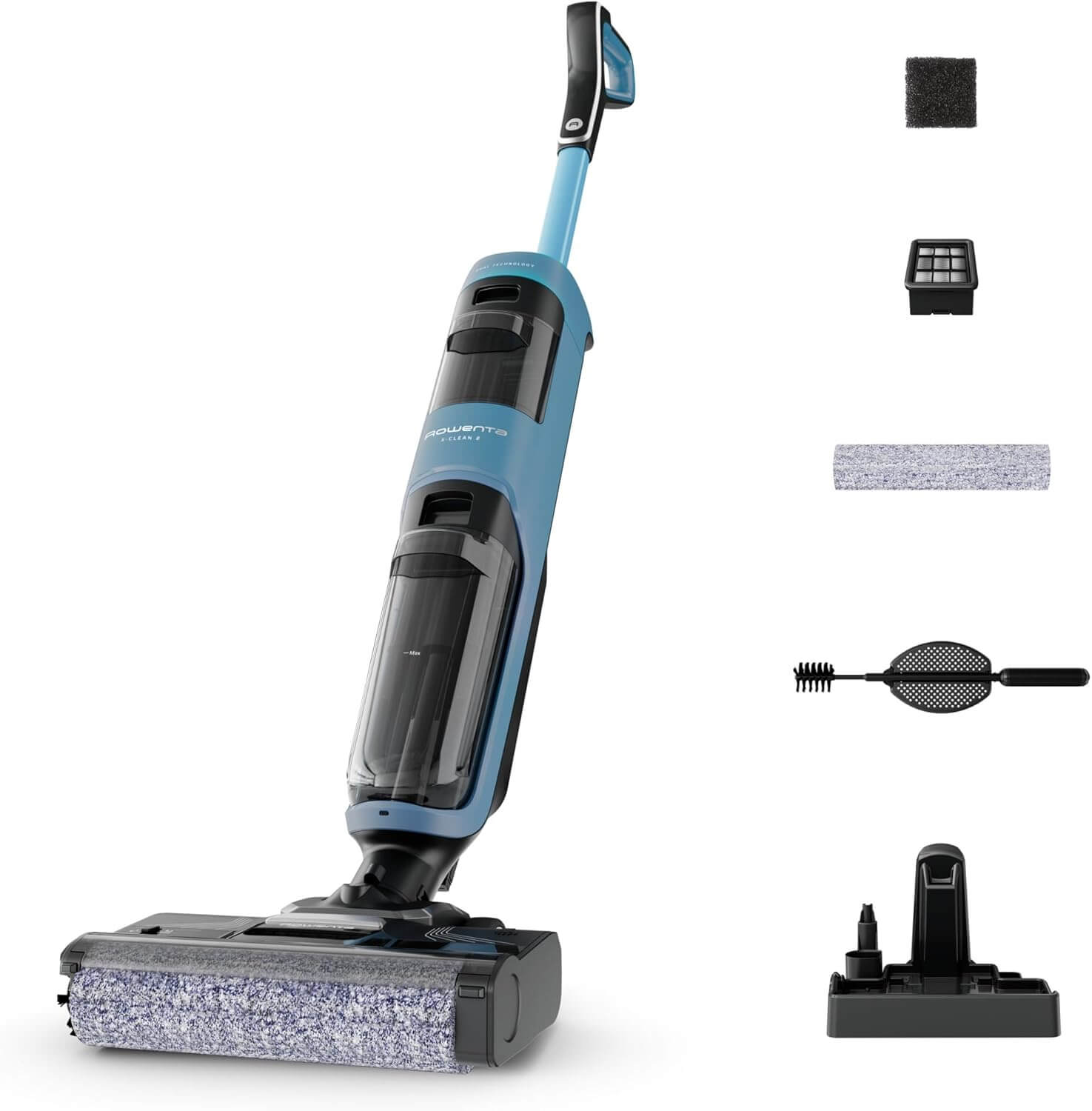 l'aspirateur laveur rowenta X clean 2 avec ses accessoires