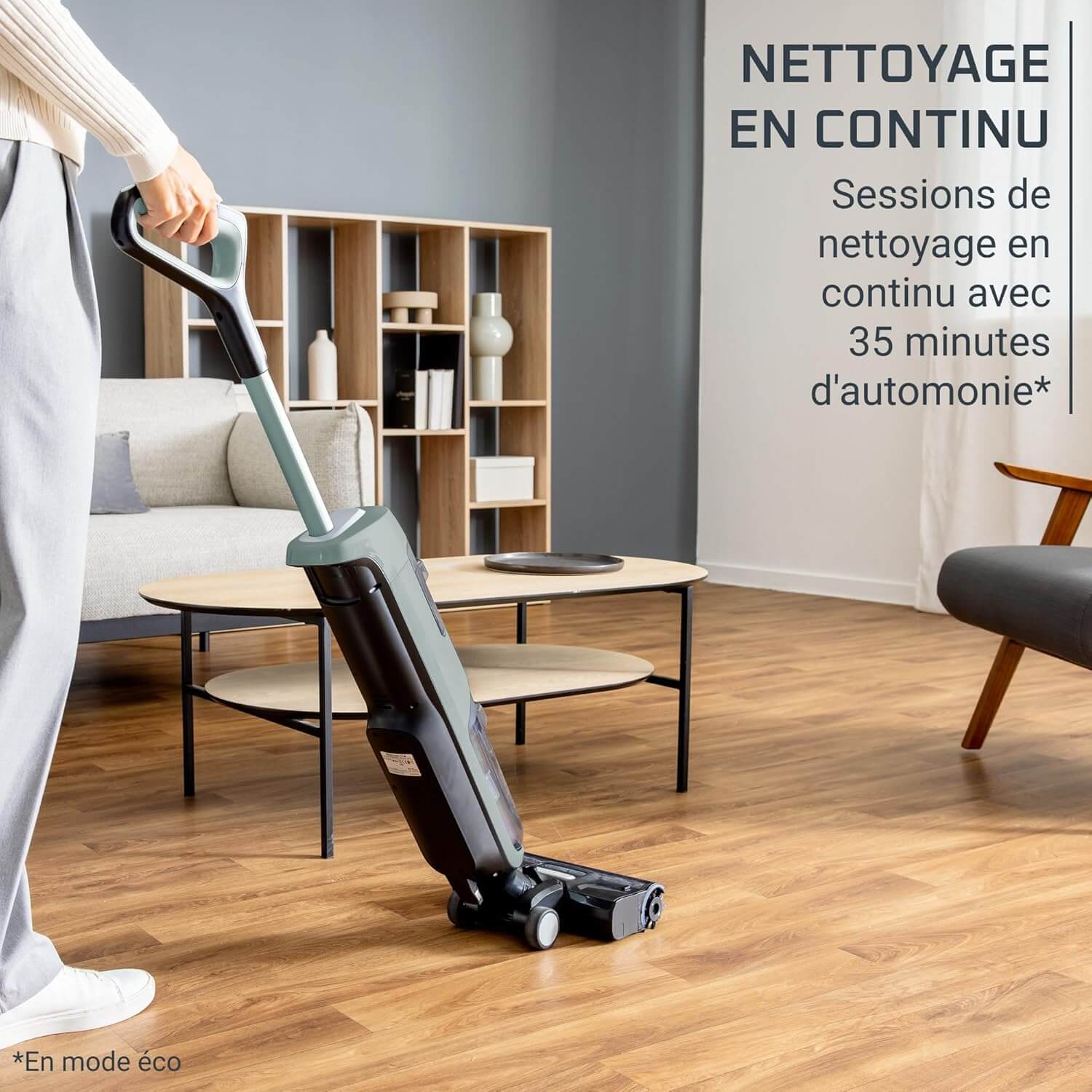 l'aspirateur laveur Rowenta X clean 2 en action